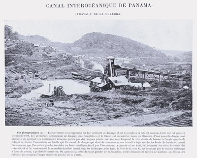 Panamský mezioceánský průplav, Culebra Works (černobílá fotografie) od French Photographer