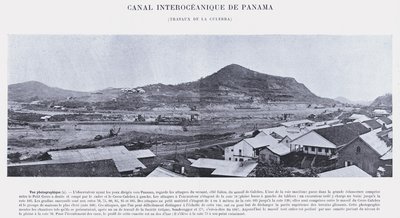 Panamský mezioceánský průplav, Culebra Works (černobílá fotografie) od French Photographer