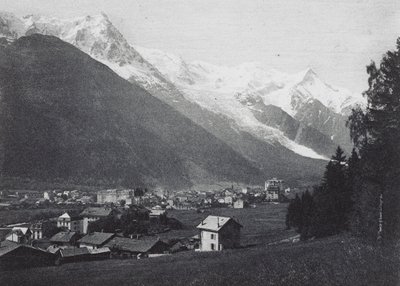 Chamonix a Mont Blanc (čb fotografie) od French Photographer