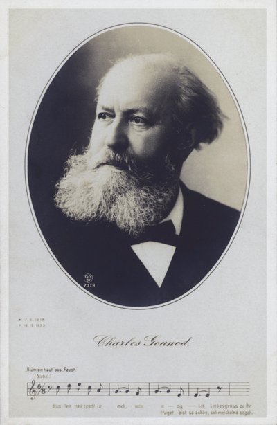 Charles Gounod , francouzský pianista a skladatel (čb foto) od French Photographer