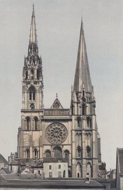 Chartres, katedrála Notre-Dame, fasáda O od French Photographer