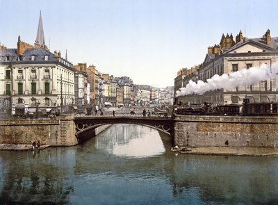Soutok Edre a Loiry v Nantes, 1890-1900 od French Photographer