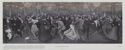 Tanec v Moulin de la Galette, Paříž (č/b foto) od French Photographer