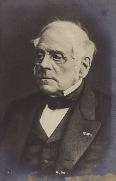 Daniel Auber , francouzský skladatel (1782-1871) od French Photographer