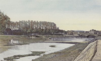 Dax, LAdour proti proudu od Pont de Ville od French Photographer