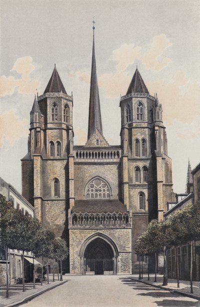 Dijon, Cathedrale Saint-Benign, Facade O od French Photographer