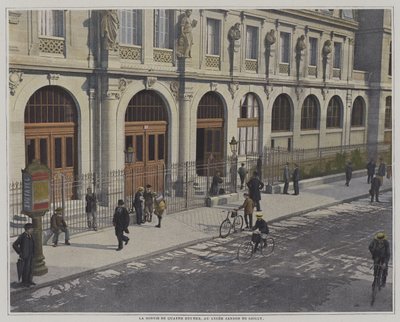 Konec školního dne ve čtyři hodiny, Lycee Janson de Sailly, Paříž (barevné foto) od French Photographer