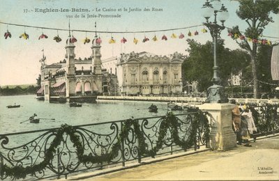 Enghien-Les-Bains, Kasino, Růžová zahrada od French Photographer