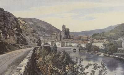 Estaing, Celkový pohled, proti proudu od Lotu od French Photographer