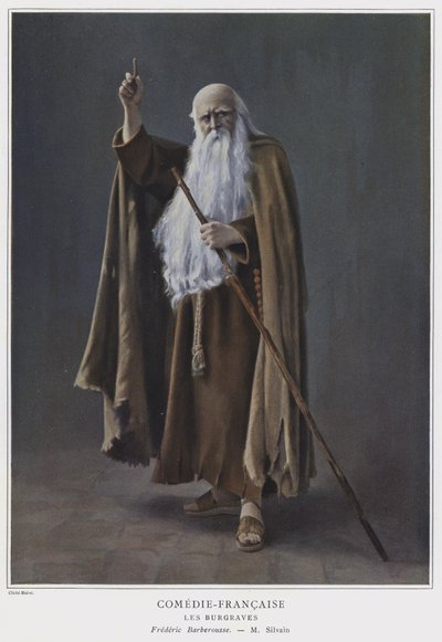 Eugene Silvain jako Frederick Barbarossa v Les Burgraves (barevné foto) od French Photographer