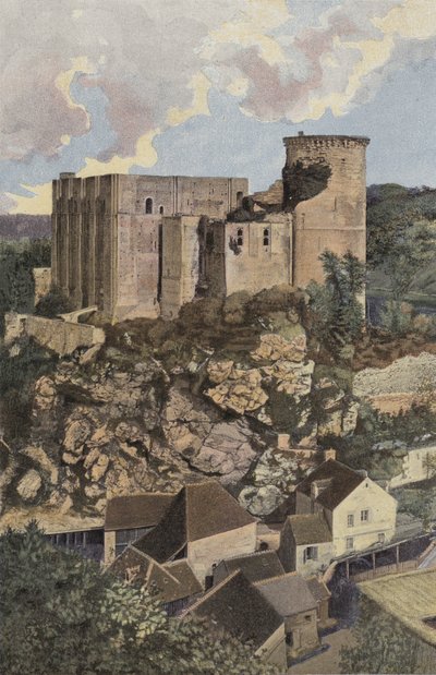 Cliff, Le Chateau, Pohled převzatý z Mont Mirat od French Photographer