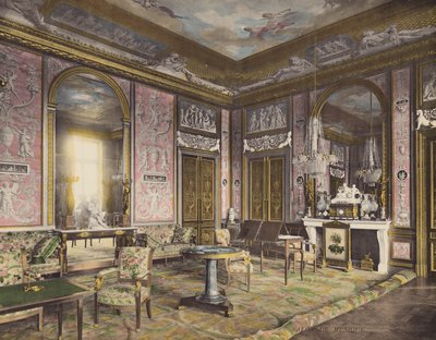 Fontainebleau: Salon de Musique (barevné foto) od French Photographer