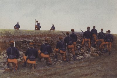 Francouzská pěchota na manévrech (barevné foto) od French Photographer