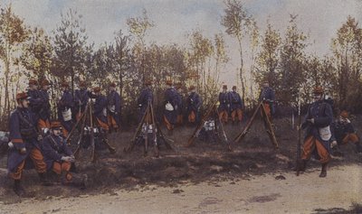 Francouzská pěchota na manévrech (barevné foto) od French Photographer