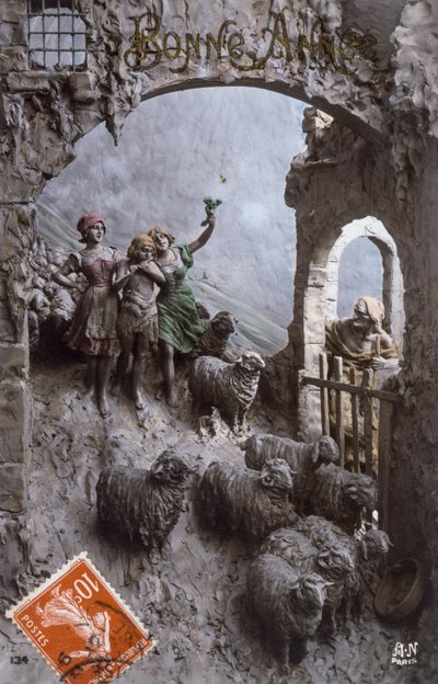 Francouzská pohlednice z doby kolem od French Photographer