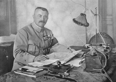 Generál Franchet dEsperey, vrchní velitel spojeneckých armád na Balkáně, 1914-19 od French Photographer
