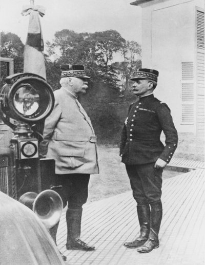 Generál Joffre a generál Foch, 1914 od French Photographer