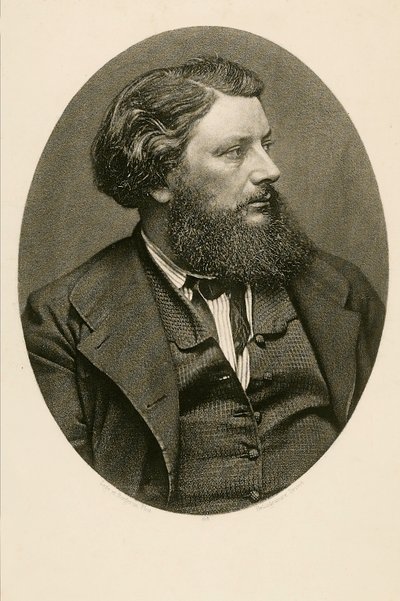 Gustave Courbet (černobílá fotografie) od French Photographer