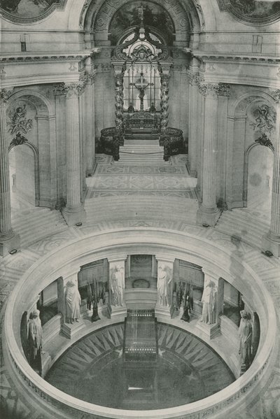 Hotel des Invalides, hrobka Napoleona I., hrob Napoleona Ista (fotoryt) od French Photographer