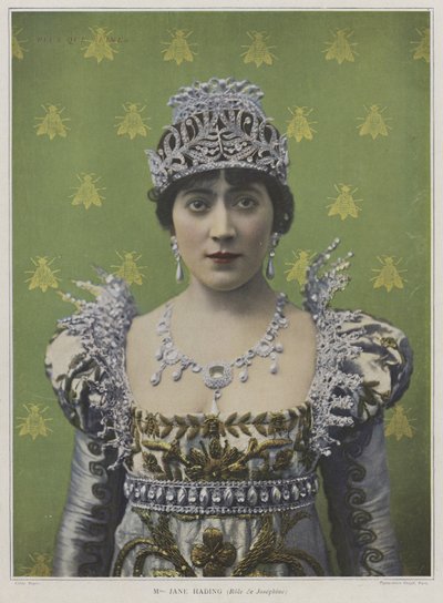 Jane Hading jako Josephine v Plus que Reine (barevné foto) od French Photographer