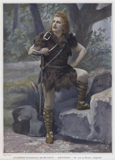 Jean de Reszke v titulní roli v Siegfried (barevné foto) od French Photographer
