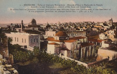 Jeruzalém, kostel svaté Anny a chrámová oblast od French Photographer