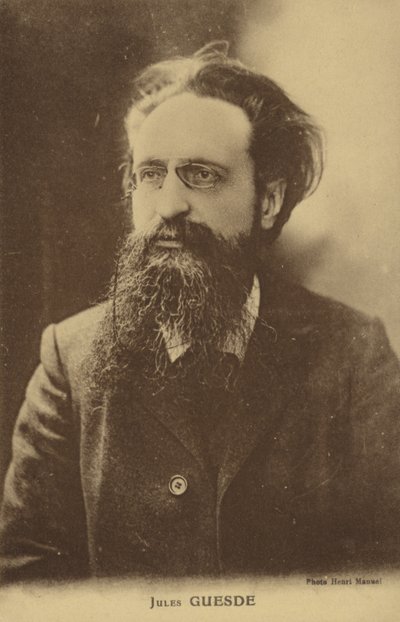 Jules Guesde (1845-1922), francouzský novinář a socialistický politik od French Photographer