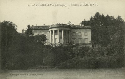 La Bachellerie, Dordogne, Chateau De Rastignac (černobílá fotografie) od French Photographer