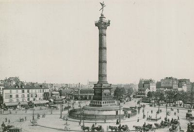 La Colonne de Juillet, Place de la Bastille, červencový sloup, Place of the Bastille (fotoryt) od French Photographer