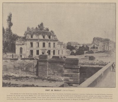 Pařížská komuna, Pont De Neuilly, Cote de Puteaux (černobílá fotografie) od French Photographer