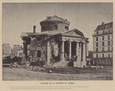 Pařížská komuna, Rotonde De La Barriere Du Combat (černobílá fotografie) od French Photographer