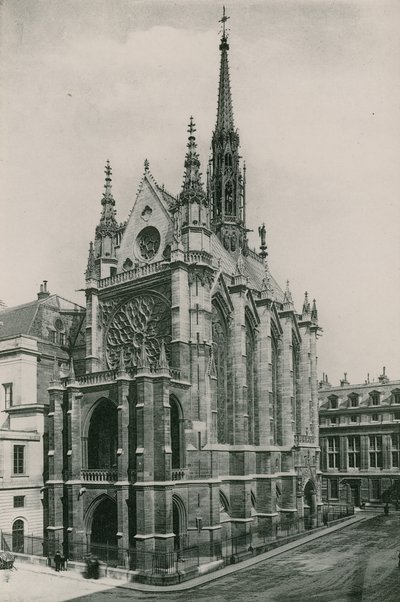 La Sainte-Chapelle, The St Chapel (fotogravírování) od French Photographer