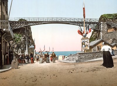 Tranchee des Anglais v Granville, 1890-1900 od French Photographer
