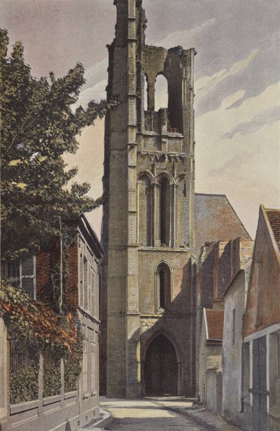 Larchant, kostelní věž, Cote O od French Photographer