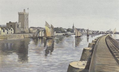 Les Sables-DOlonne, Port Channel a Arundel Tower, sloužící jako maják od French Photographer