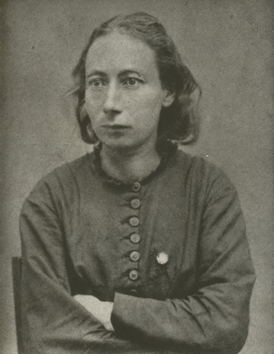 Louise Michel, Pařížská komuna (černobílá fotografie) od French Photographer