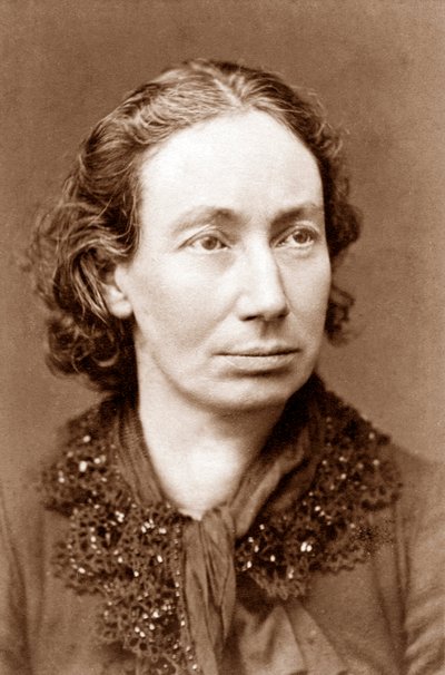 Louise Michel c.1870 (1833-1905), francouzský anarchistický revolucionář, který se zúčastnil Pařížské komuny v roce 1871 od French Photographer