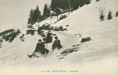 Lugers na hoře (č/b foto) od French Photographer