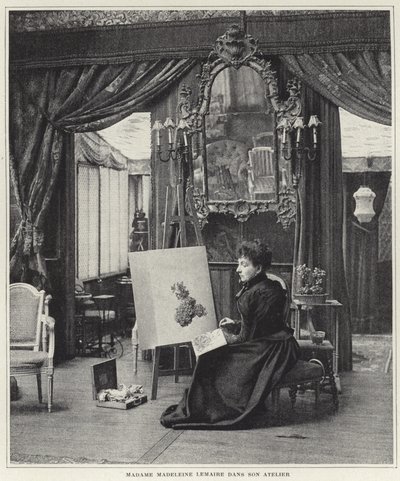 Madeleine Lemaire ve své dílně od French Photographer