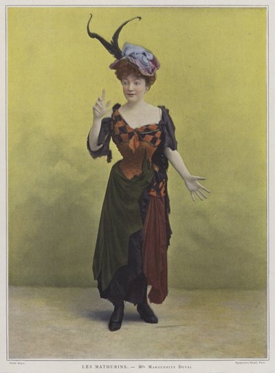 Marguerite Deval , francouzská herečka a operní pěvkyně (barevné foto) od French Photographer