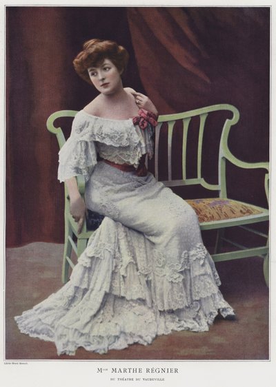 Marthe Regnier , francouzská herečka (barevné foto) od French Photographer
