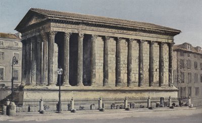 Nimes, Maison Carree (Muzeum starožitností), Ensemble S O od French Photographer