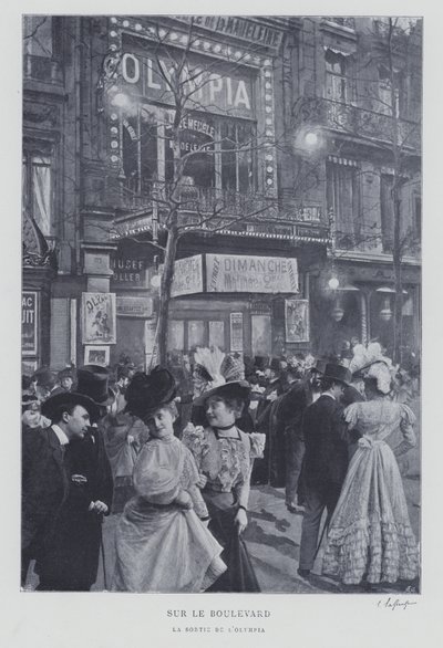Na Boulevard des Capucines u hudebního sálu Olympia v Paříži od French Photographer