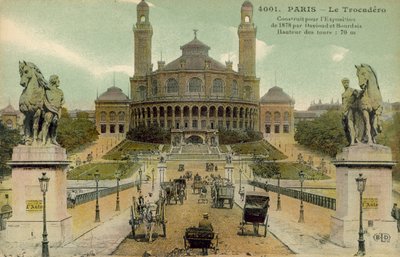 Palais du Trocadero, Paříž, počátek 20. století (pohlednice) od French Photographer