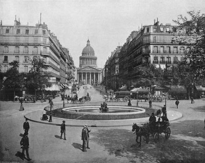Paříž – Place Medicis, Rue Soufflot a Pantheon (černobílá fotografie) od French Photographer