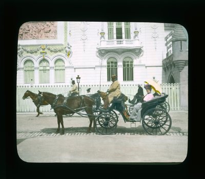 Pařížská expozice: Palác dekorativních umění, Paříž, Francie, 1900 (sklíčko s lucernou) od French Photographer