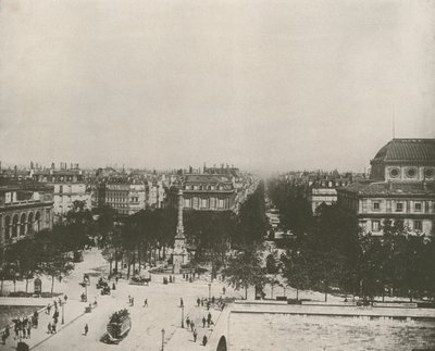 Paříž: Place du Chatelet (černobílá fotografie) od French Photographer