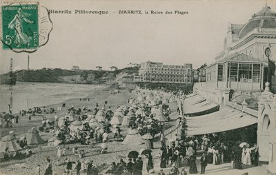 Malebný Biarritz - Biarritz, královna pláží. Pohlednice odeslána v roce 1913. od French Photographer