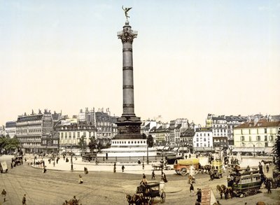 Place de la Bastille, Paříž, hospoda. 1900 od French Photographer