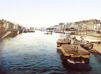 Výletní lodě na Loiře v Nantes, hospoda. 1890-1900 od French Photographer